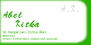 abel kitka business card